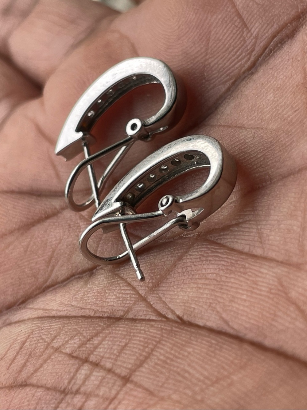 Real! 14kt Gold Diamonds Earrings - Picture 3 of 14